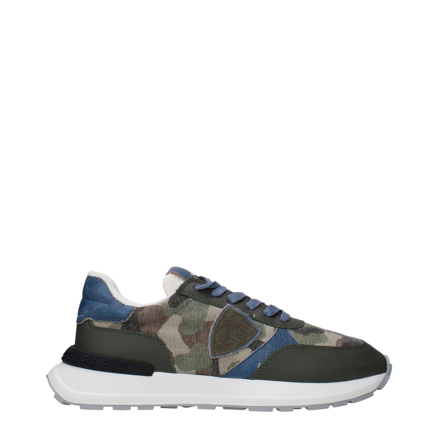 Philippe Model Green Fabric Athletic Sneakers PH-15084976308489-EU40/US7