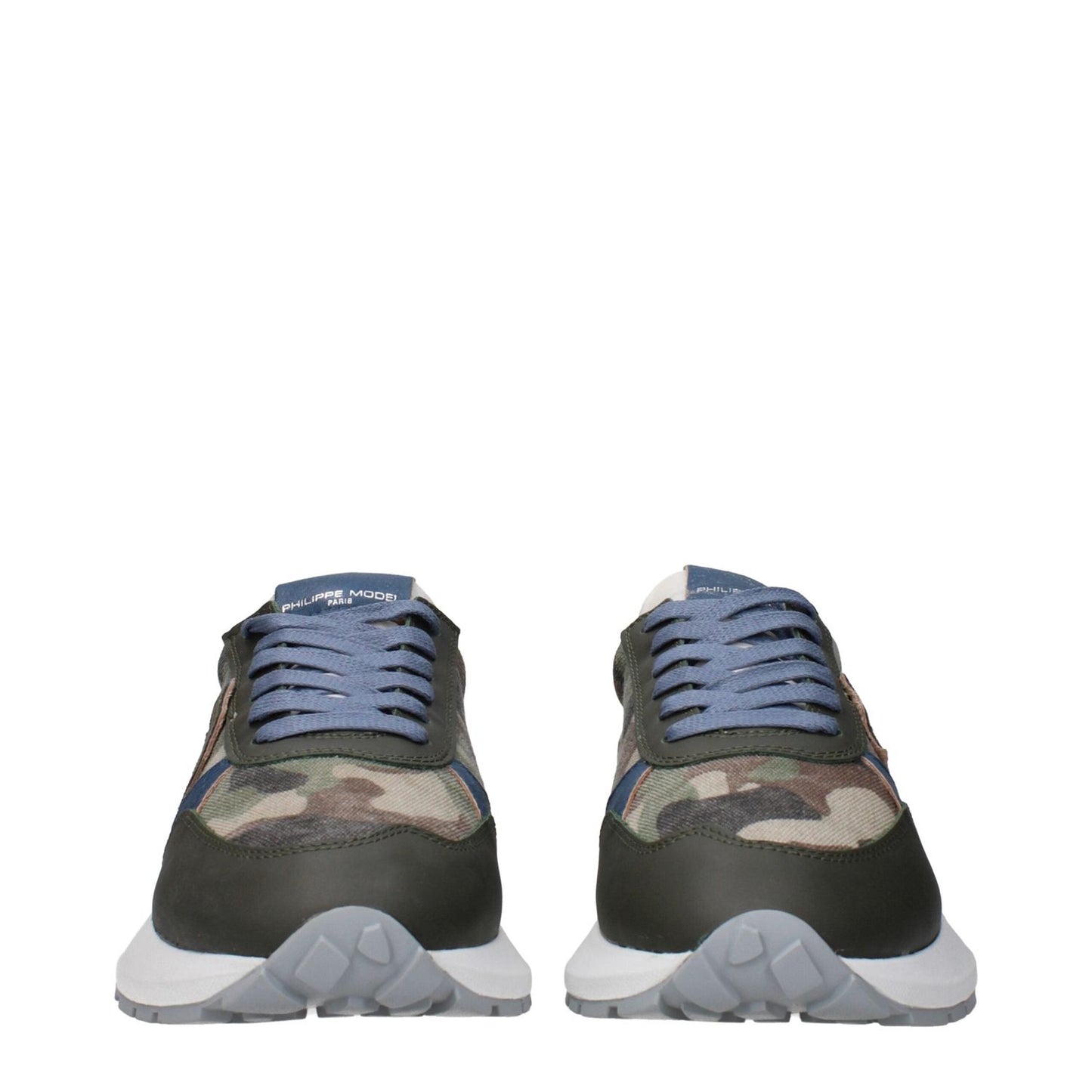 Philippe Model Green Fabric Athletic Sneakers PH-15084989546761-EU41/US8