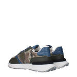 Philippe Model Green Fabric Athletic Sneakers PH-15084976308489-EU40/US7