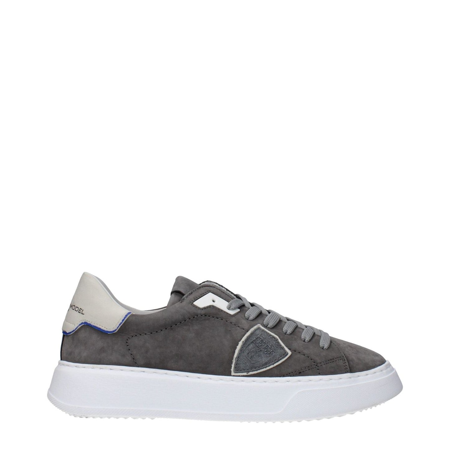Philippe Model Gray Leather Sneakers PH-15086943273225-EU39/US6