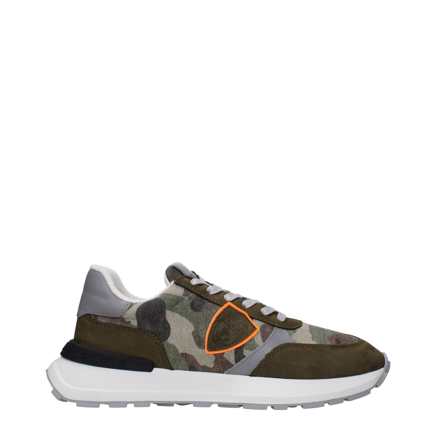 Philippe Model Green Fabric Athletic Sneakers PH-15090085265673-EU41/US8