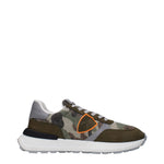 Philippe Model Green Fabric Athletic Sneakers PH-15090085265673-EU41/US8