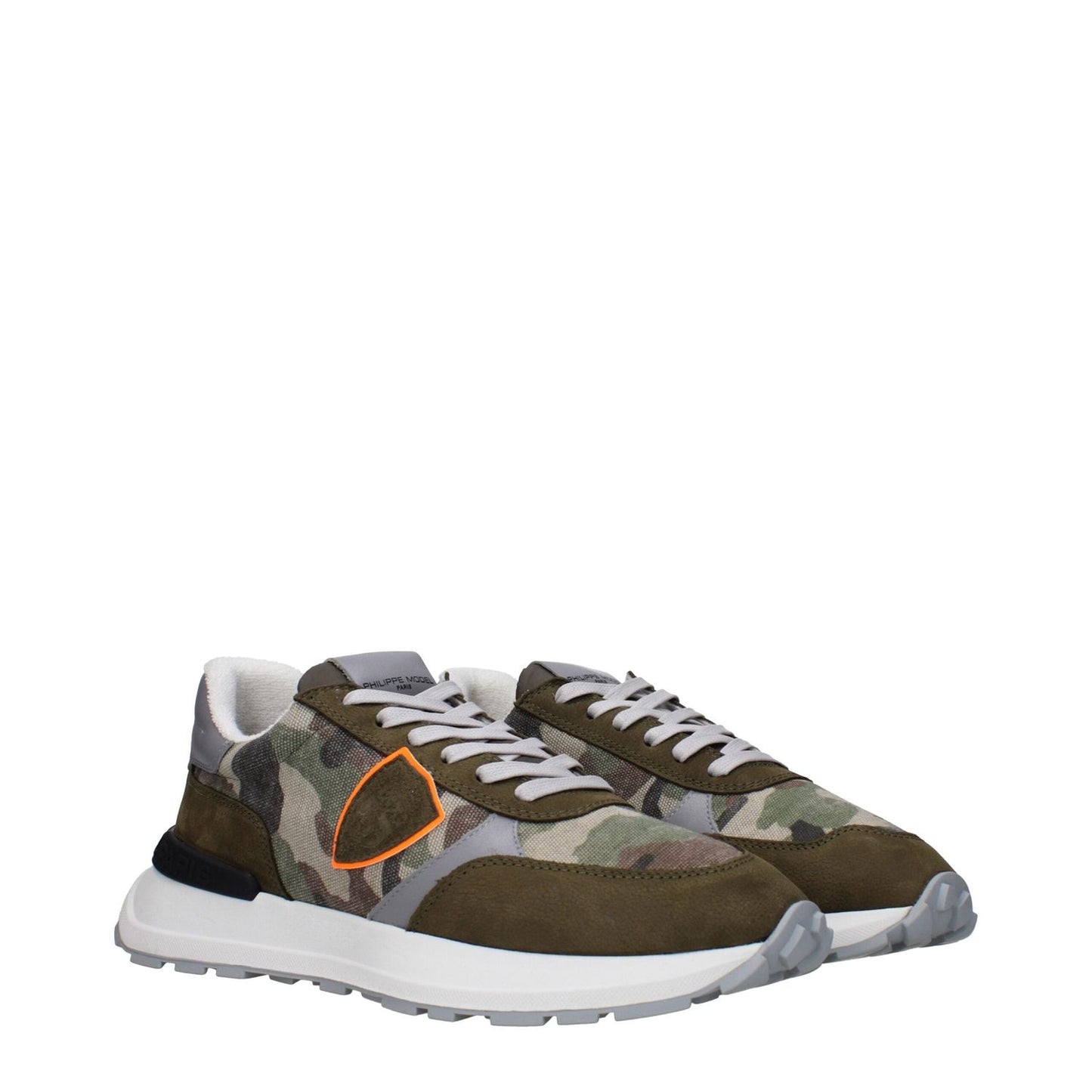 Philippe Model Green Fabric Athletic Sneakers PH-15090085265673-EU41/US8