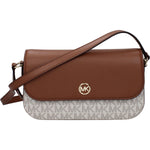 Michael Kors Brown Fabric Crossbody Bags