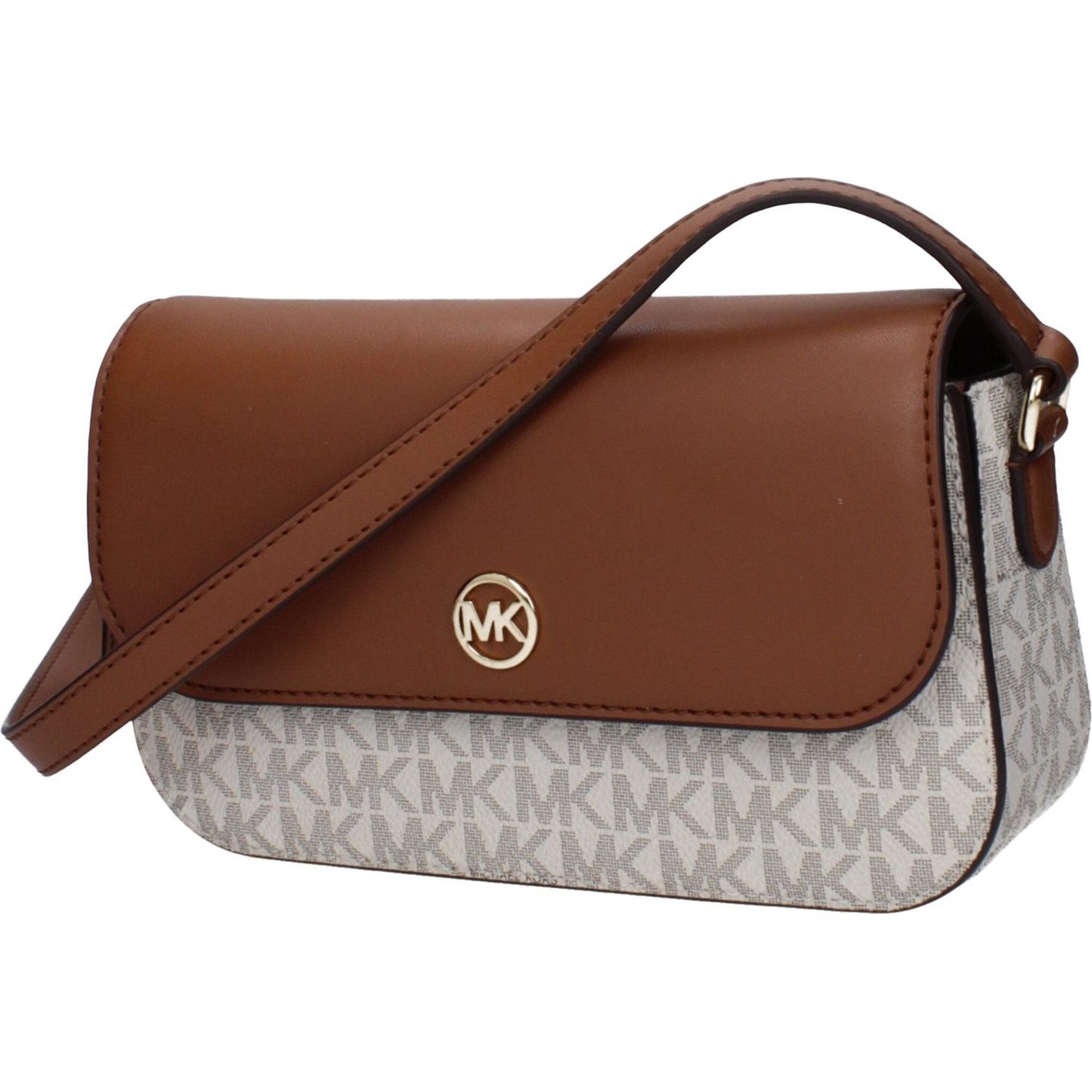Michael Kors Brown Fabric Crossbody Bags