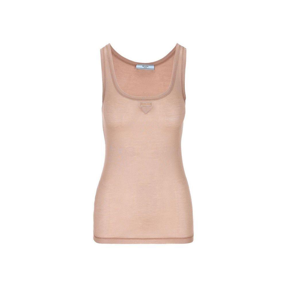 Prada Sleeveless Logo Top PR-8735547064532-42