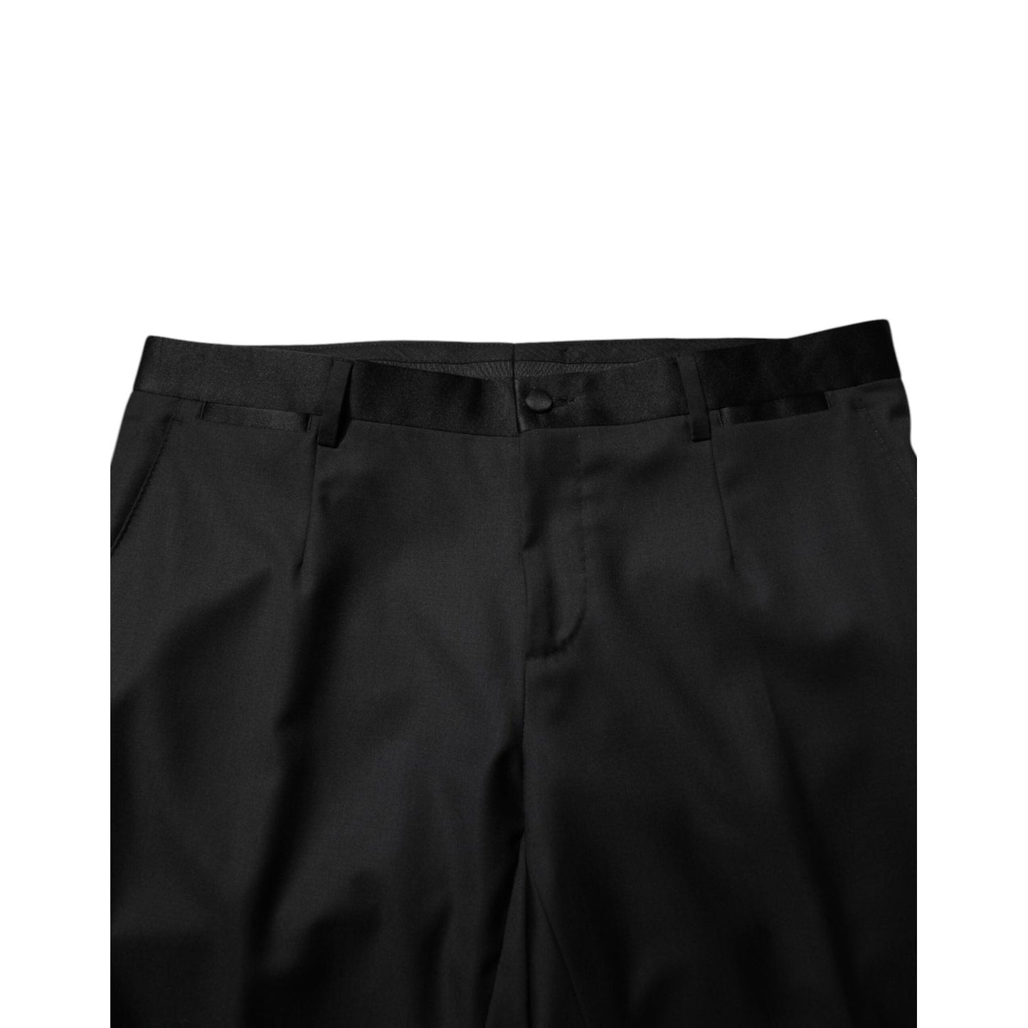 Dolce & Gabbana Black Wool Men Single Breasted 2 Piece Suit KOS2361-52