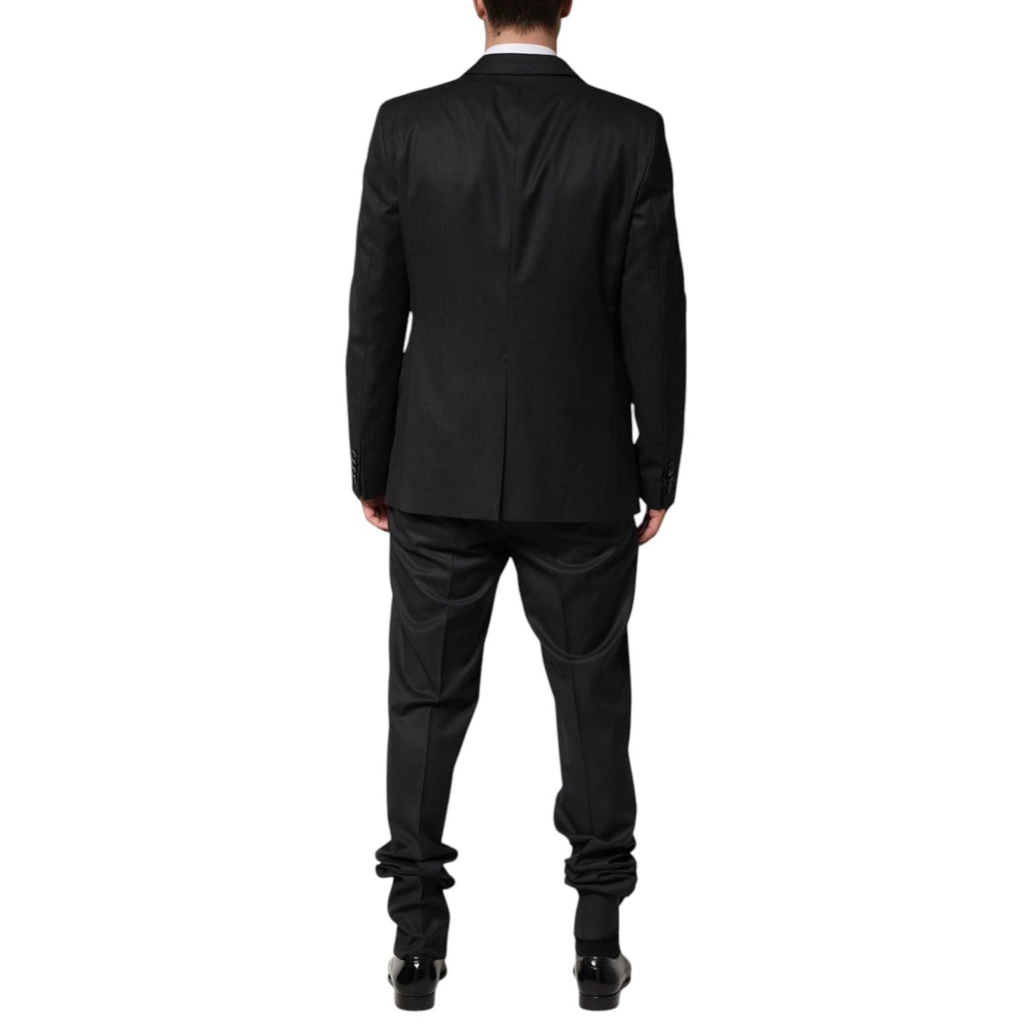 Dolce & Gabbana Dark Gray Wool Single Breasted 2 Piece Suit KOS2364-52