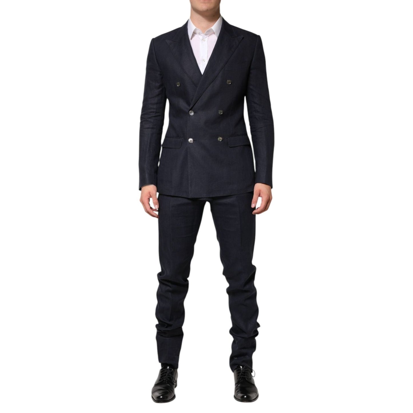 Dolce & Gabbana Dark Blue Double Breasted 2 Piece Suit KOS2365-48