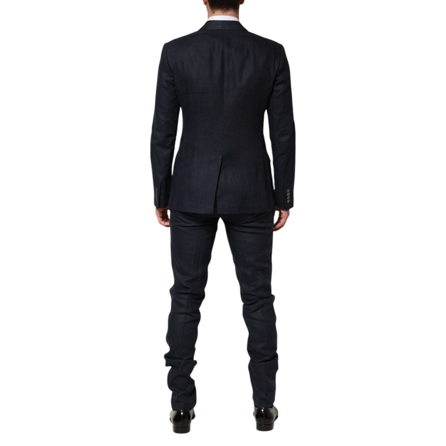Dolce & Gabbana Dark Blue Double Breasted 2 Piece Suit KOS2365-48