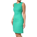 Dolce & Gabbana Green Sleeveless Bodycon A-line Mini Dress DR81806-38