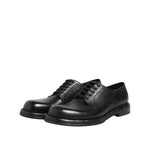 Dolce & Gabbana Black Leather Lace Up Derby Formal Shoes MV7692-42.5