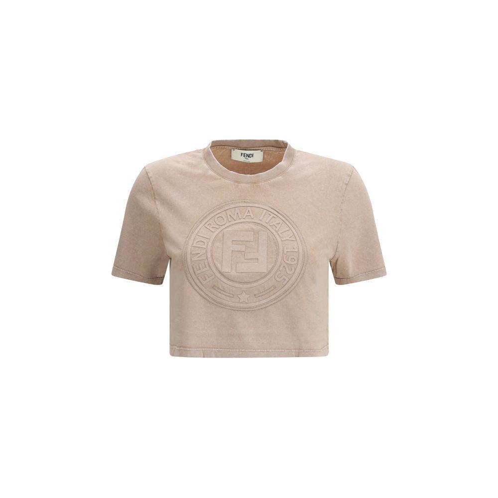 Fendi Cropped T-Shirt FE-FS9715ASNIF1RX9-M