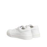 Dolce & Gabbana White Miami Leather Low Top Sneakers Shoes MV7718-42