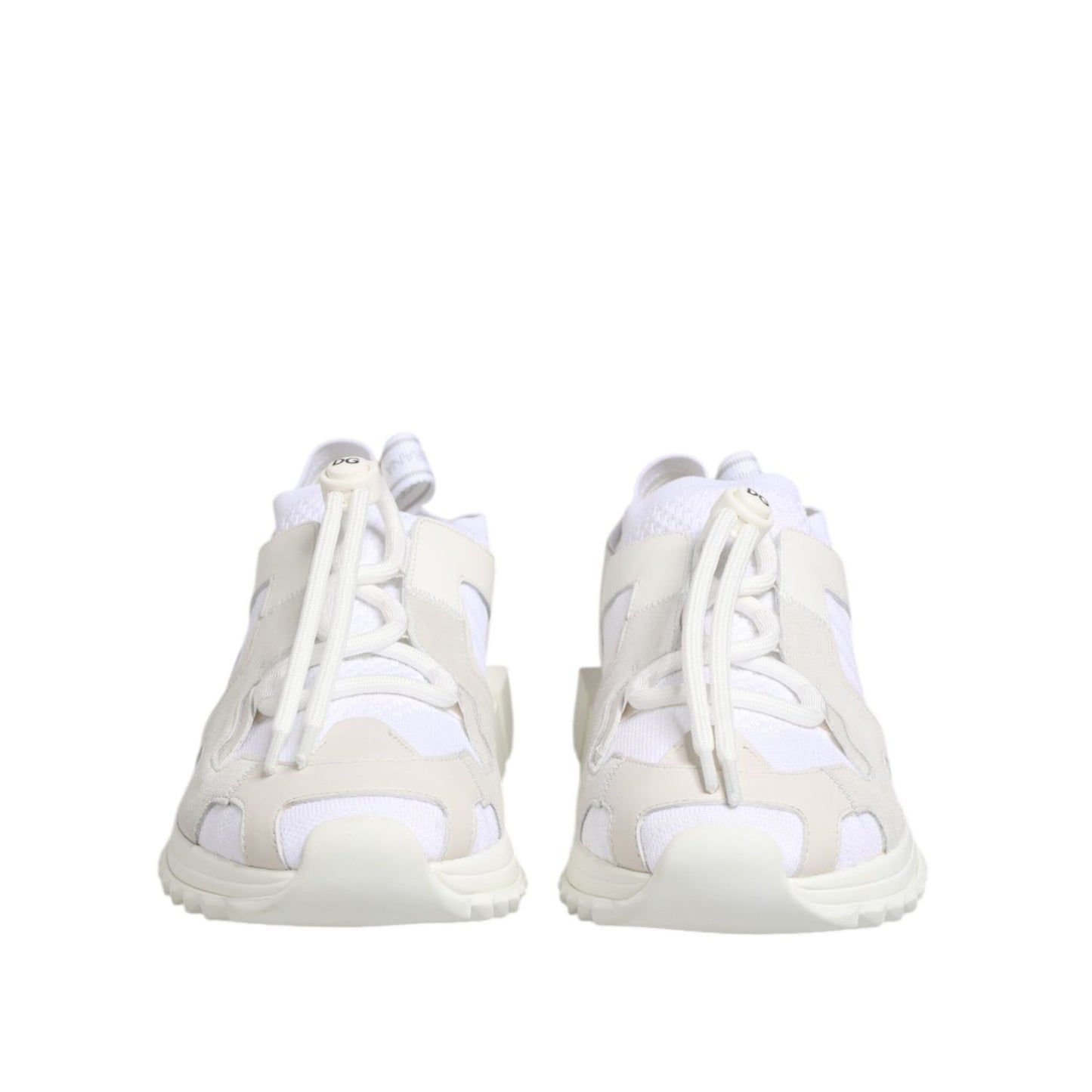 Dolce & Gabbana White Sorrento Low Top Lace Up Sneakers Shoes MV7775-42
