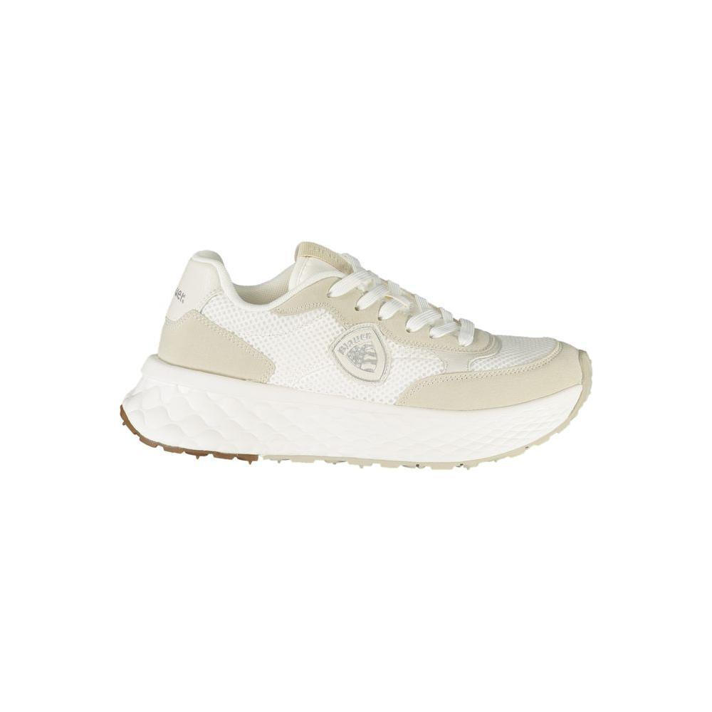 Blauer White Polyester Women Sneaker BL-39262-EU36/US6