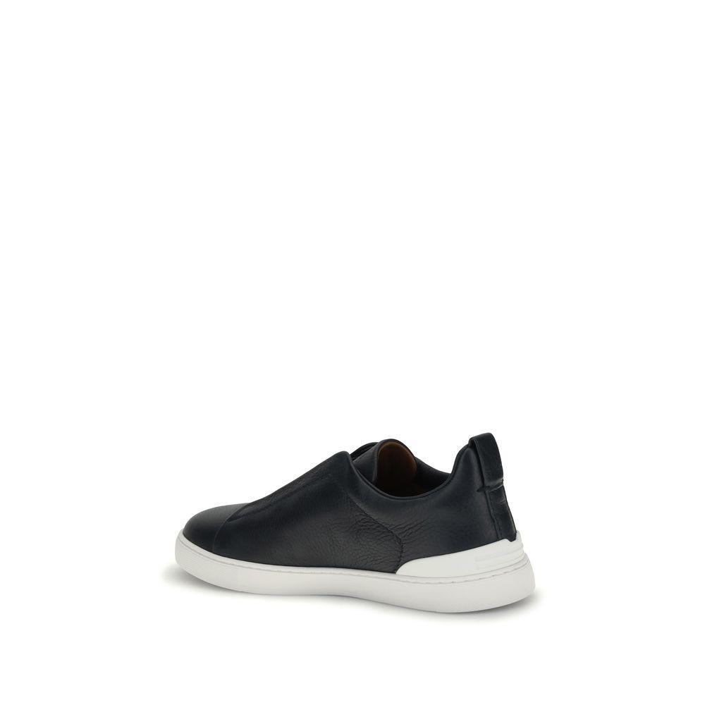 ZEGNA Leather Sneakers ZE-LHCVOS4667ZNAV-EU42/US9