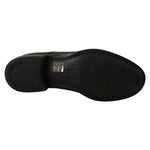 Dolce & Gabbana Black Lace Up Leather Men Formal Derby Shoes MV3981-40