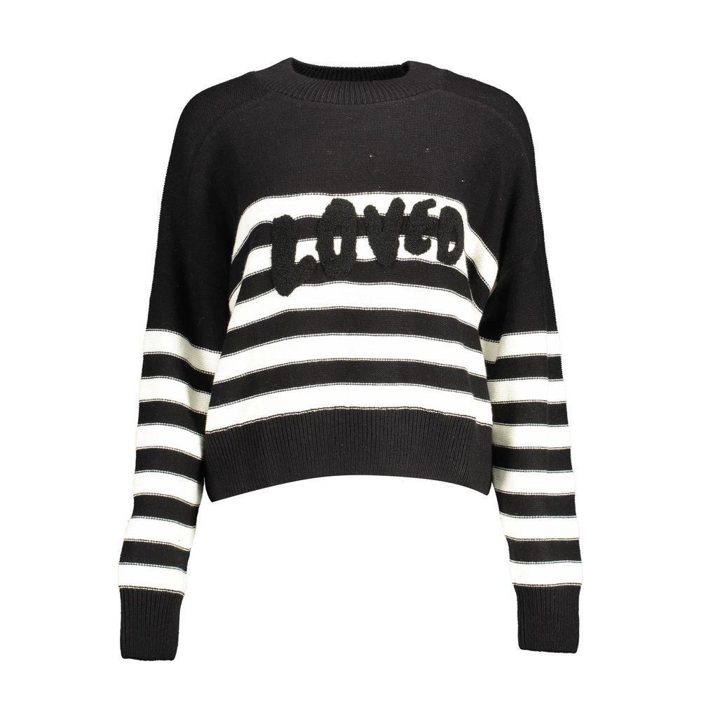 Desigual Black Cotton Sweater DE-15003-XL