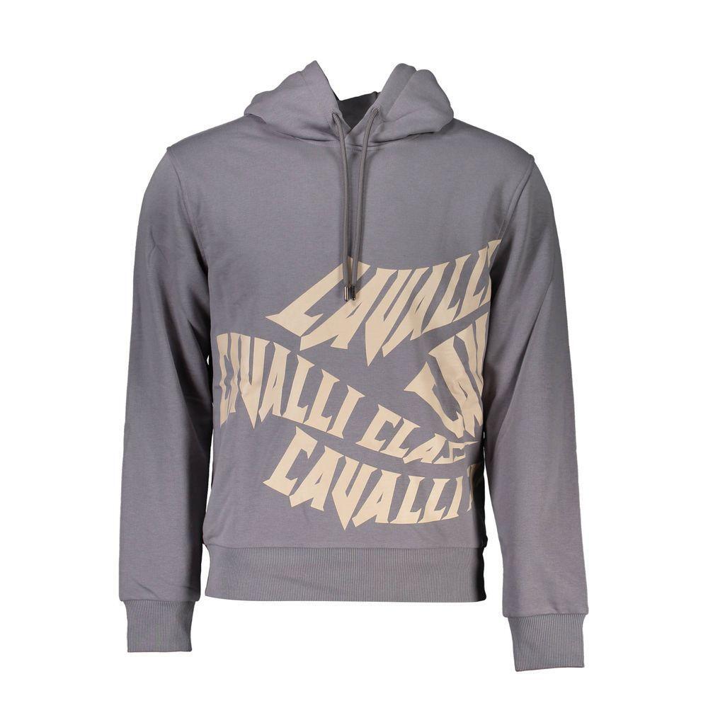 Cavalli Class Gray Cotton Sweater CA-21272-S