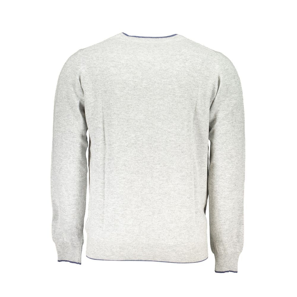 North Sails Gray Fabric Sweater NO-23351-3XL