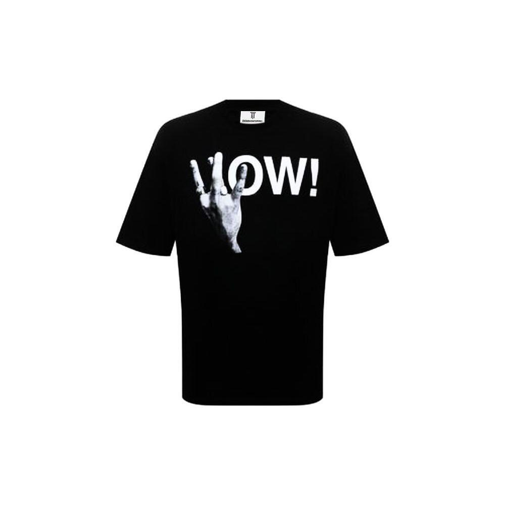 Diego Venturino Black Cotton T-Shirt DI-15828-S