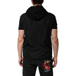 Dolce & Gabbana Black Sleeveless Hooded Logo Plaque Jacket JKT41508-48