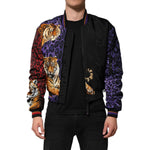 Dolce & Gabbana Multicolor Tiger Print Men Bomber Jacket JKT41529-44