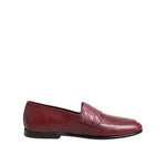 Dolce & Gabbana Burgundy Leather Formal Slip On Shoes MV7370-39