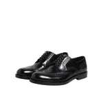 Dolce & Gabbana Black Leather Derby Wingtip Formal Shoes MV7523-40