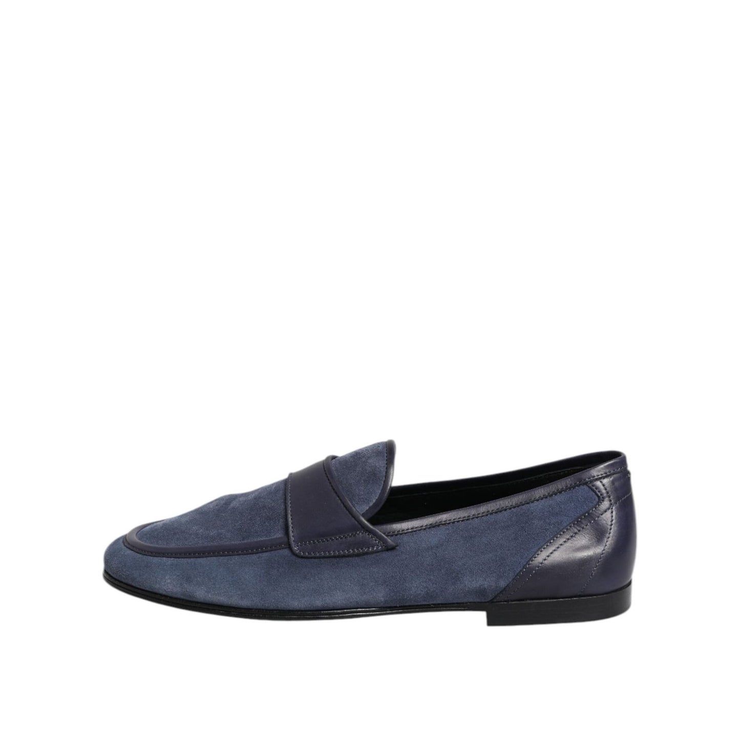 Dolce & Gabbana Blue Suede Leather Loafers Moccasin Shoes MV7536-43