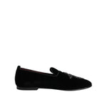 Dolce & Gabbana Black Suede Cross Slip On Loafers Dress Shoes MV7625-39