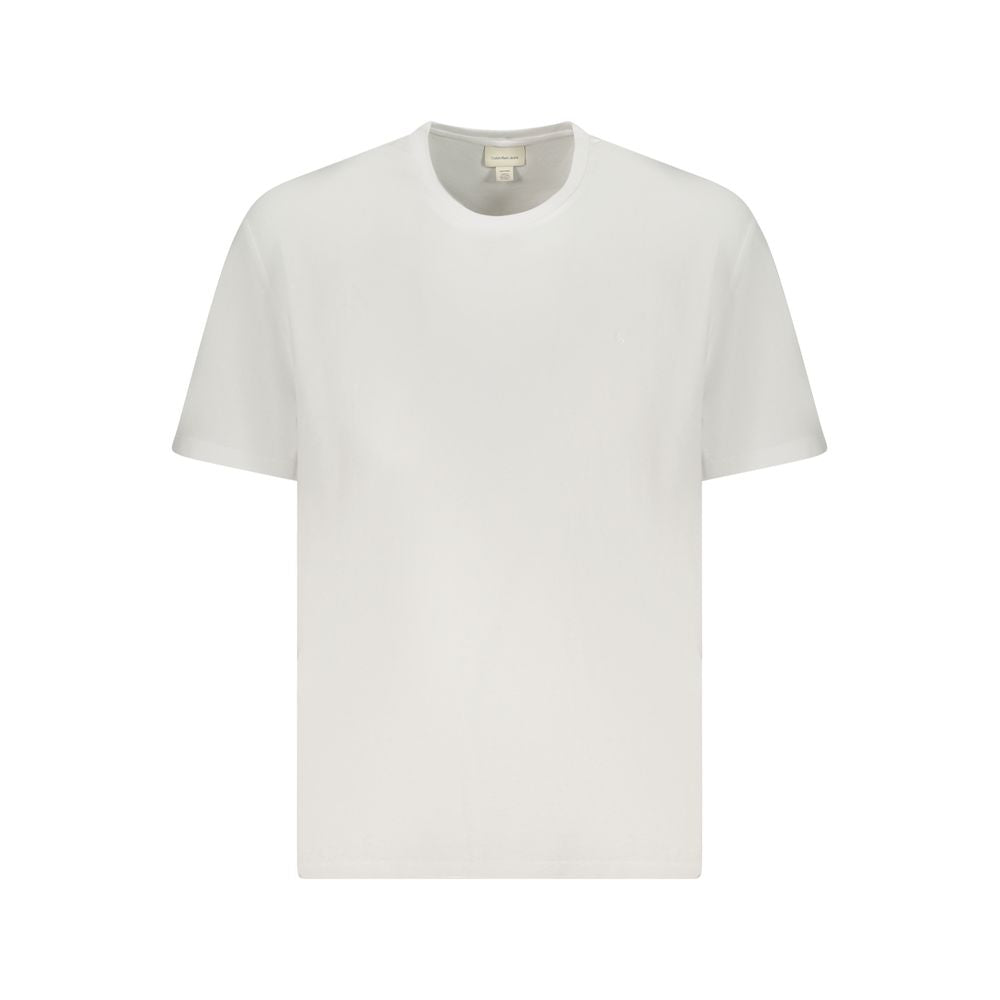 Calvin Klein White Cotton Men T-Shirt CA-39295-XXL