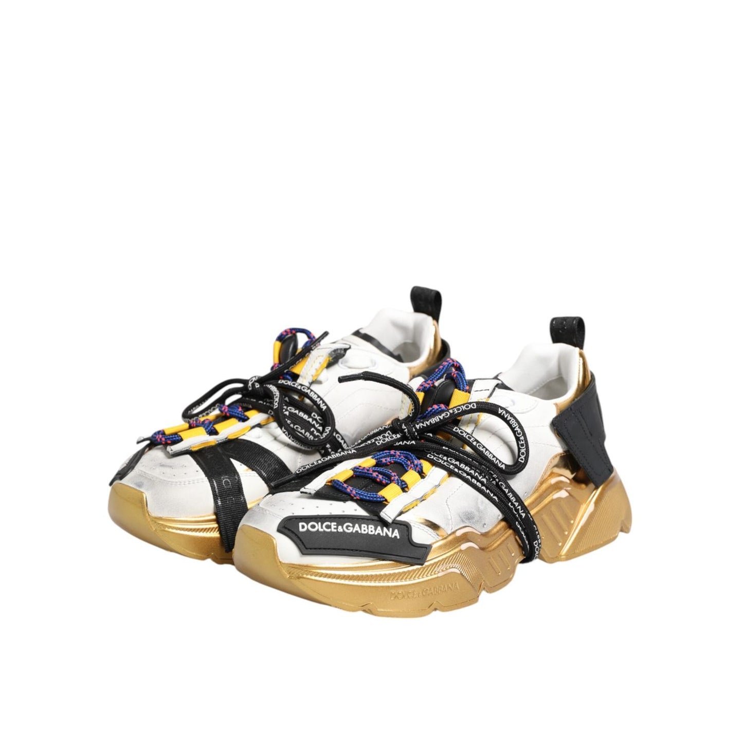 Dolce & Gabbana Multicolor Daymaster Low Top Sneakers Shoes MV7375-40.5