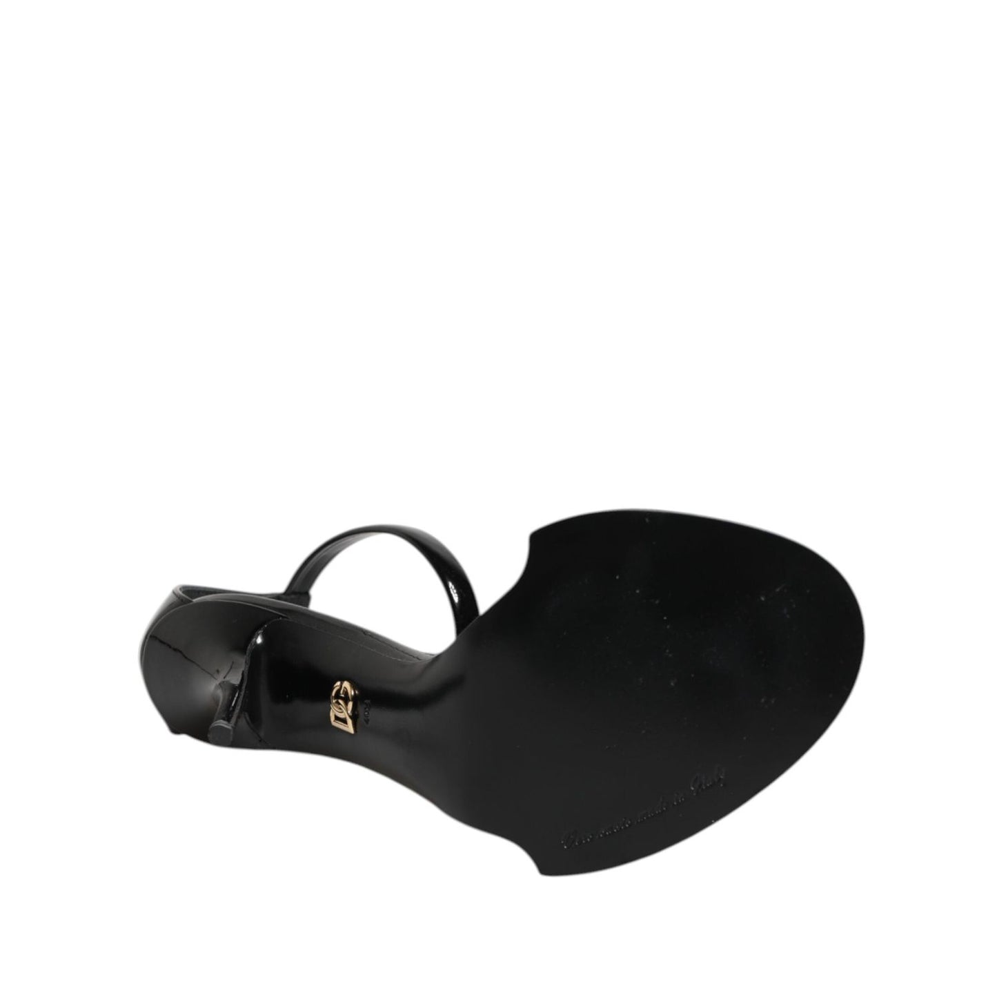 Dolce & Gabbana Black KEIRA Pearl Embellished Sandals Shoes LA11442-40.5