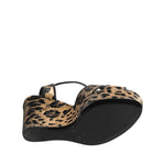 Dolce & Gabbana Brown Leopard Wedges Ankle Strap Sandals Shoes LA11460-37
