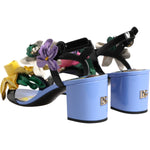 Dolce & Gabbana Multicolor Floral Crystal KEIRA Sandals Shoes LA12751-35.5