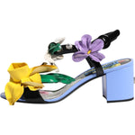Dolce & Gabbana Multicolor Floral Crystal KEIRA Sandals Shoes LA12751-35.5