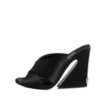 Dolce & Gabbana Black Keira Baroque High Heel Sandals Shoes LA12806-35