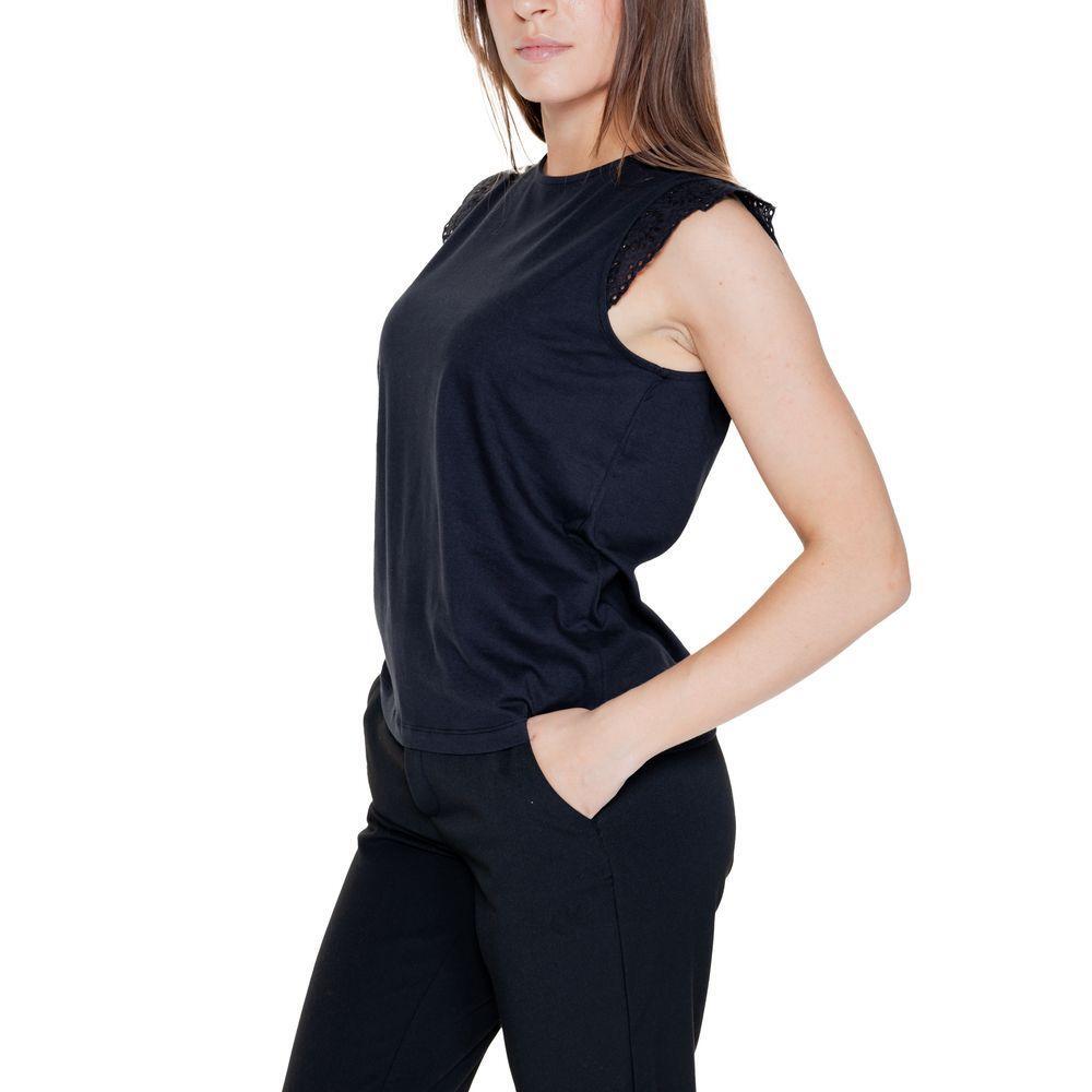 Vero Moda Black Recycled Cotton T-Shirt VE-14543500009-XL
