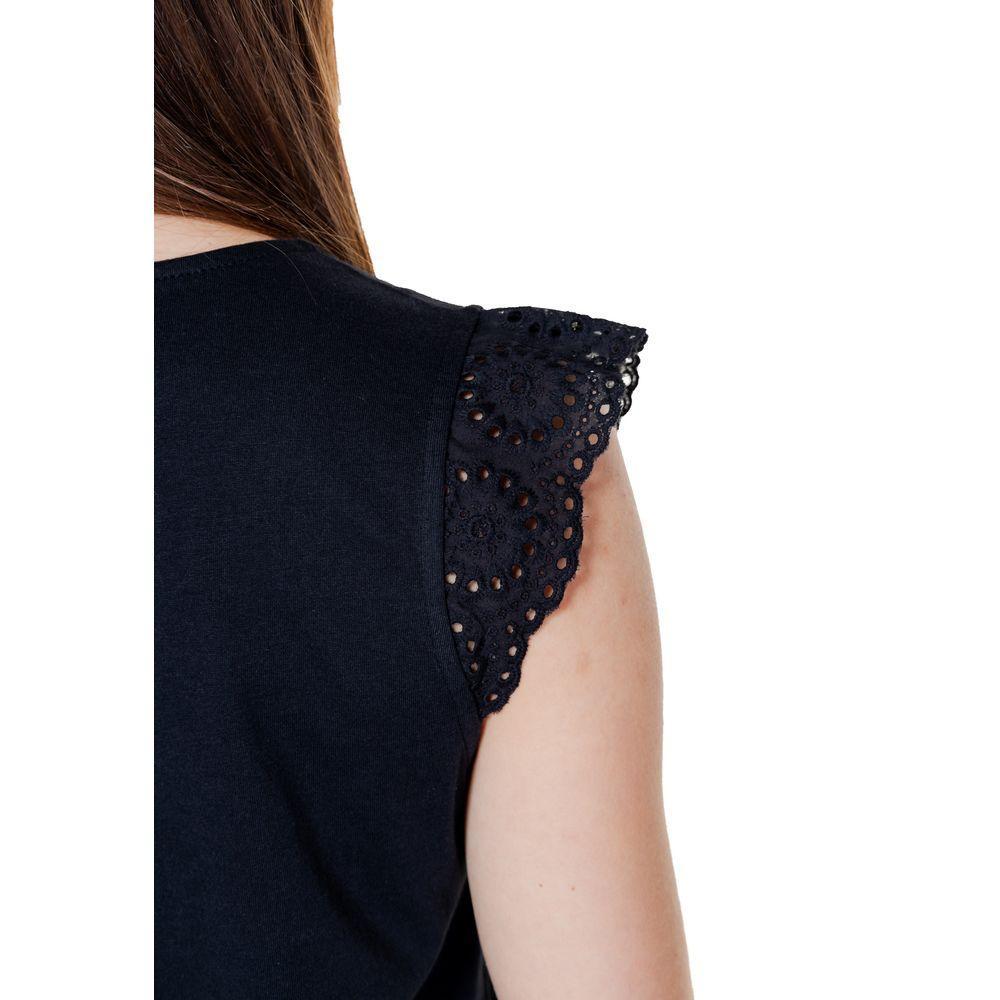 Vero Moda Black Recycled Cotton T-Shirt VE-14543500009-XL