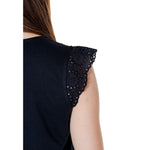 Vero Moda Black Recycled Cotton T-Shirt VE-14543500009-XL