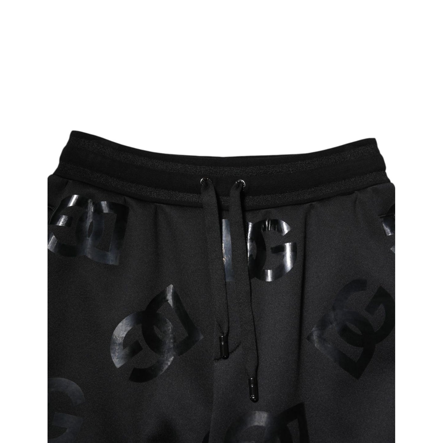 Dolce & Gabbana Black Logo Cotton Bermuda Sweatshorts Shorts PAN76605-48