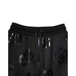 Dolce & Gabbana Black Logo Cotton Bermuda Sweatshorts Shorts PAN76605-48