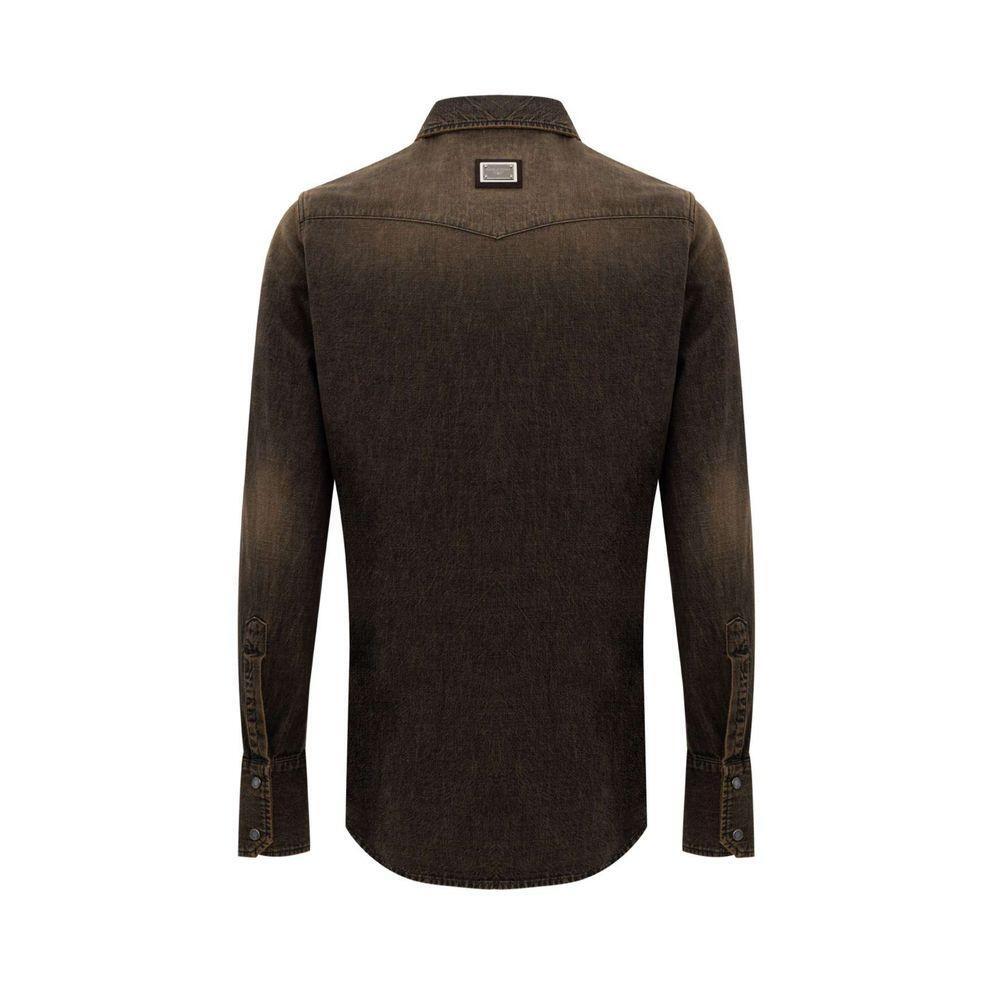 Dolce & Gabbana Brown Cotton Denim DO-9660664-IT40 | M
