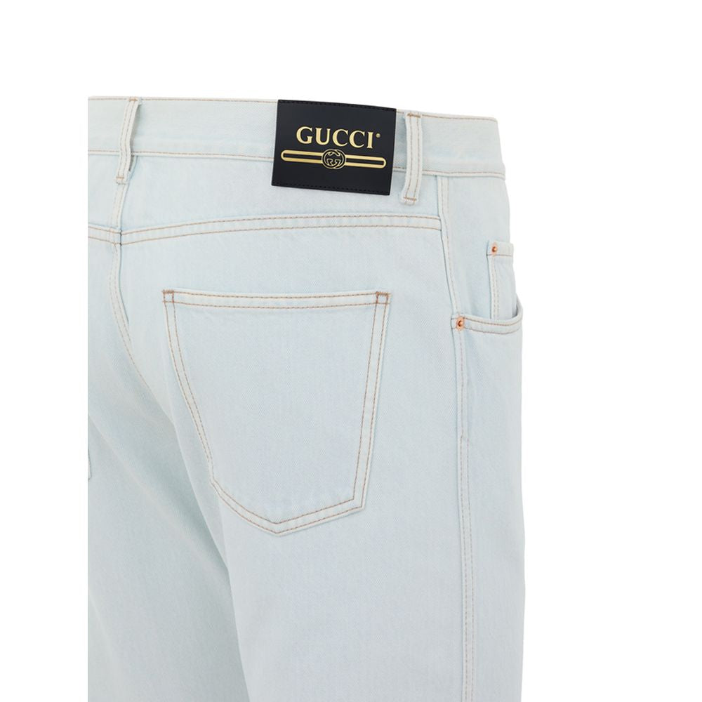 Gucci Blue Cotton Jeans Denim GU-976320051436-W30