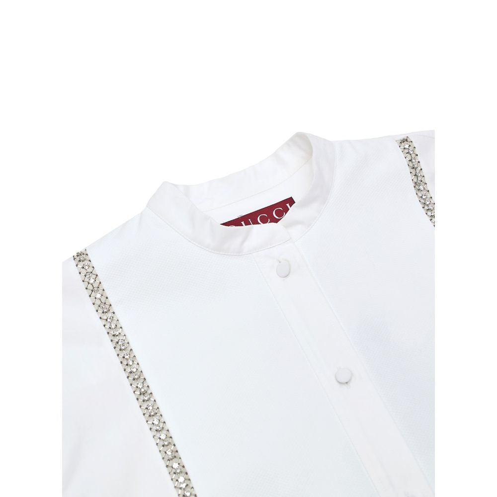 Gucci White Cotton Shirt GU-9831666-IT44|L