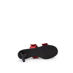 Ganni Red Leather Sandal GA-9998665-EU40/US10