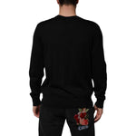 Dolce & Gabbana Black Cashmere Cherub Print Baroque Sweater TSH90634-48