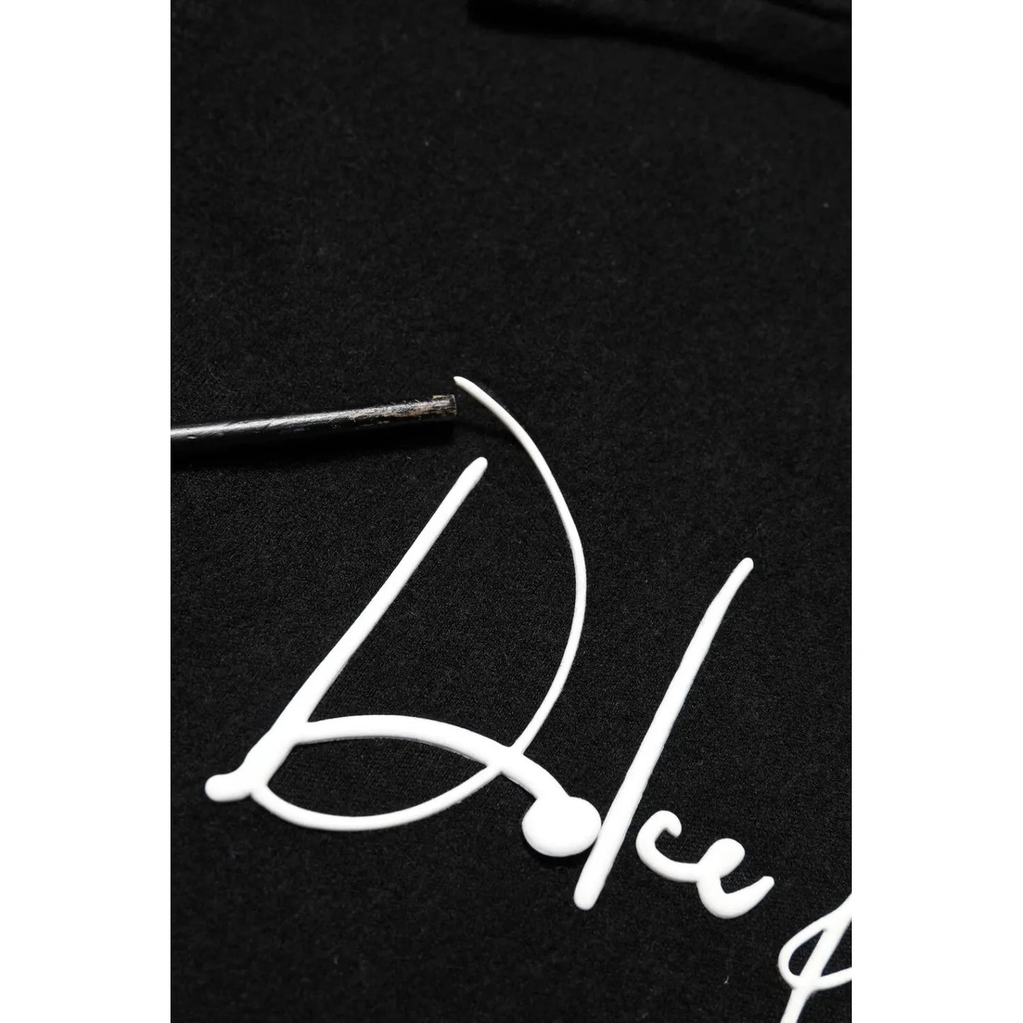 Dolce & Gabbana Black Hooded Logo Print Sweatshirt Sweater TSH90530-48